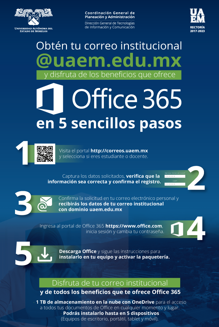 Obtén tu correo Institucional @uaem.edu.mx